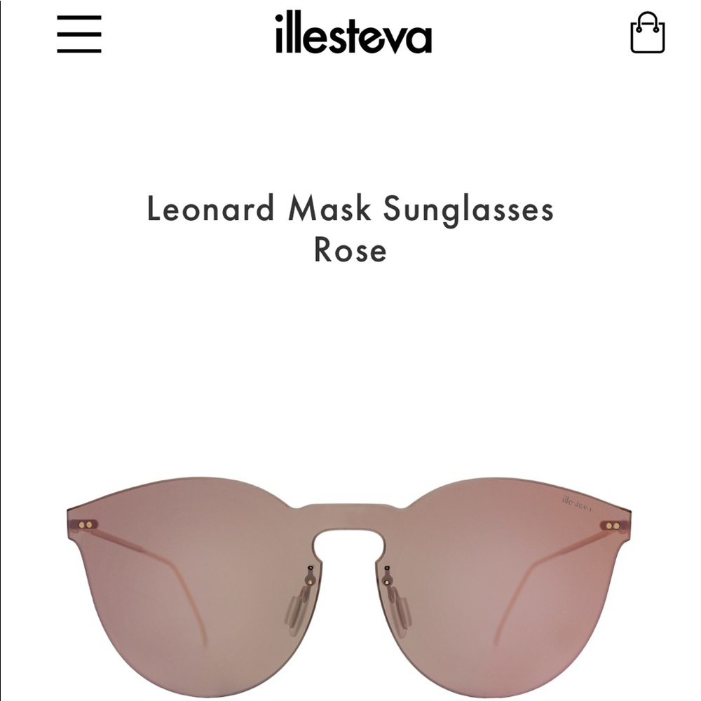 Illesteva Leonard Mask Mirrored Sunglasses In Rose